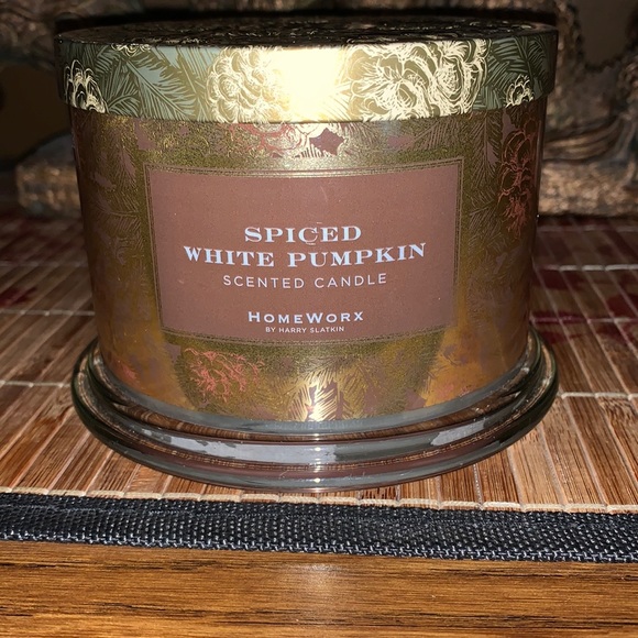 Harry Slatkin Accents Homeworx Spiced White Pumpkin 3 Wicked Candle